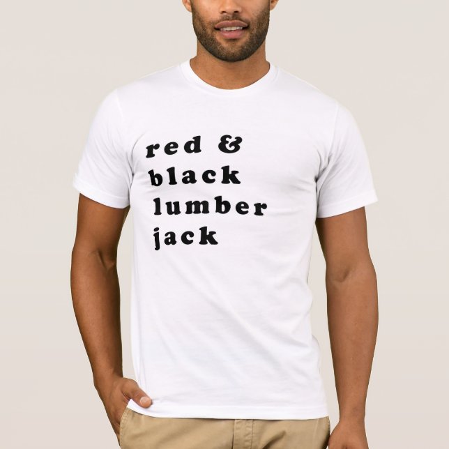 vitlumberjackpläd tee shirt (Framsida)