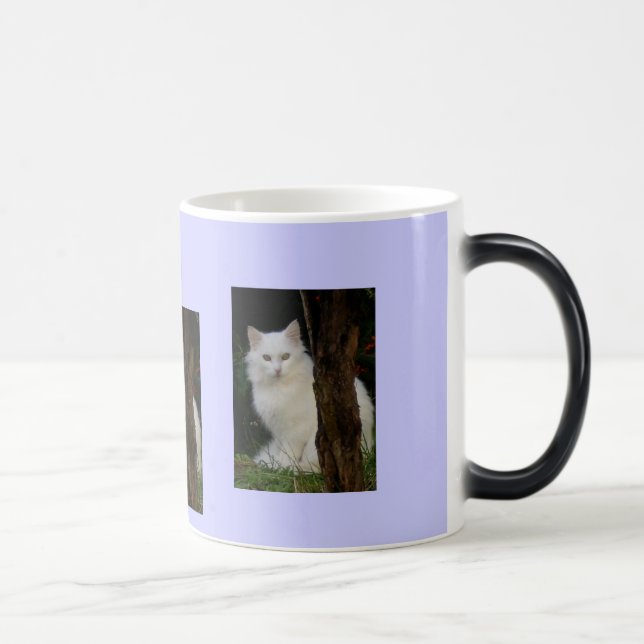 vitmagikatt magisk mugg (Höger)