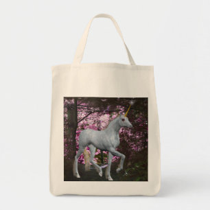 Vitmajs i Forest Fantasy Tote Bag Tygkasse