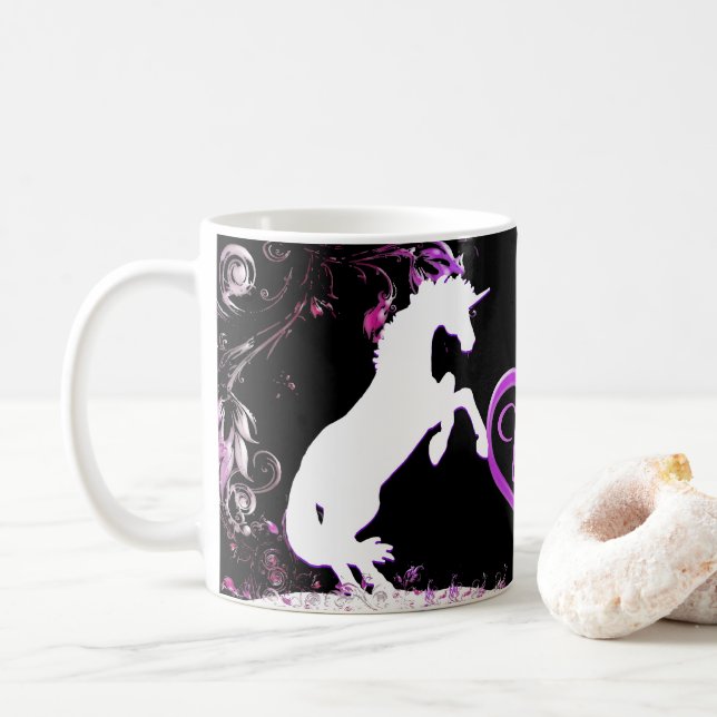 Vitmajs V (färgglad Stänk) Kaffemugg (Med munk)