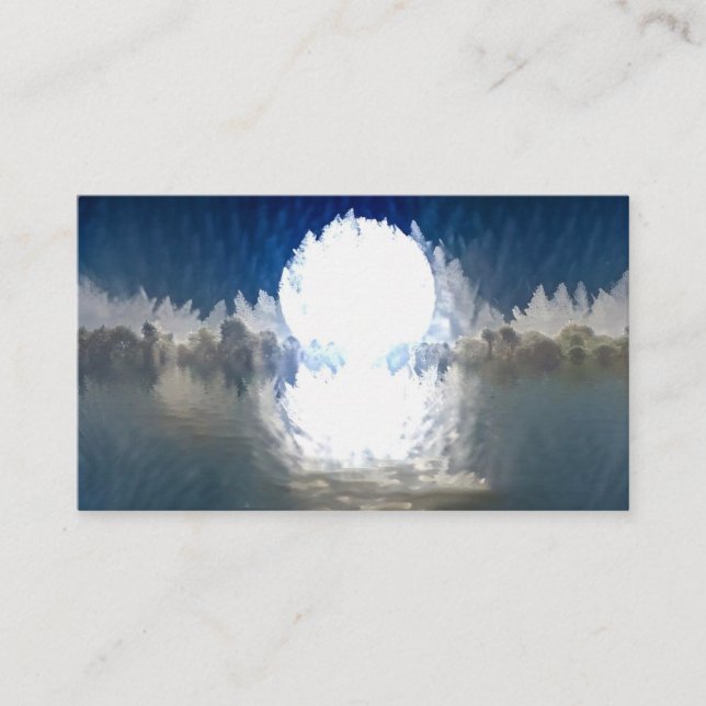 Vitmåneresning Visitkort (Framsida)