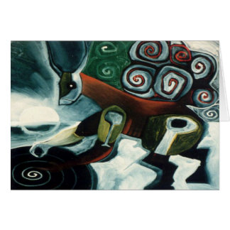 VitmåneShaman av Gregory Gallo Hälsningskort