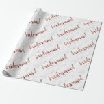 Vitmarmelad av elegant faux ro guld presentpapper<br><div class="desc">Modern och trendiget är faux white marble och faux ro guld bridesmaid design.</div>