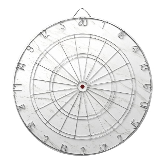 Vitmarmor Darttavla (Framsidan)