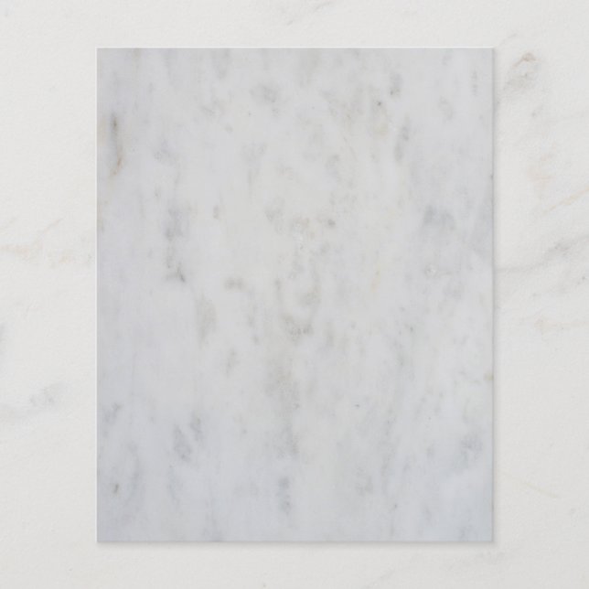 Vitmarmor mönster flygblad (Framsidan)