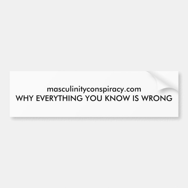 vitmasculinityconspiracy.com bildekal (Framsidan)