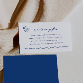 Vitmatisk blå lucka en anmärkning om gåvor tilläggskort