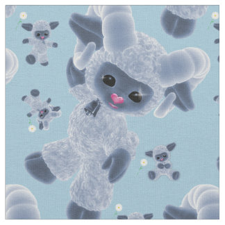 Vitmisk Baby-penselblått Leksak får Land Tyg