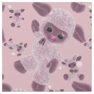 Vitmisk Baby Plush Leksak Lamb Land Rosa Tyg