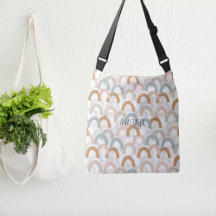 Vitmisk boho pastel rainbow mönster kor-kropp