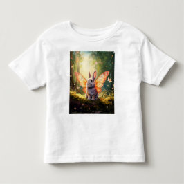 Vitmisk bunny i en förändrad skog t shirt