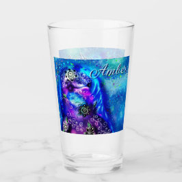 Vitmisk delfinblått havsfiske glaskopp