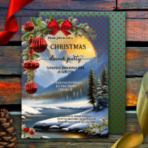 Vitmisk festlig retro-julmiddag Party