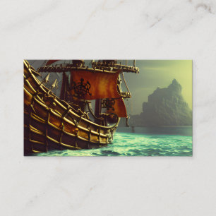 Vitmisk Frakt-triptych Pirat Visitkort