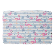 Vitmisk lamingo och ananas Mönster