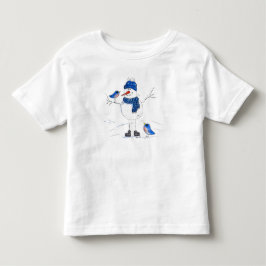 Vitmisk, långbenad Snögubbe T Shirt