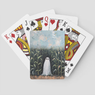 Vitmisk målning av Ghost Maj Fält Casinokort