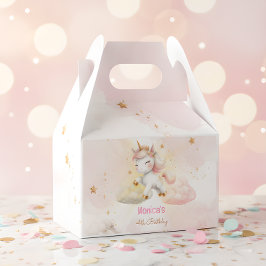 Vitmisk pastellenmajs barns födelsedag presentaskar