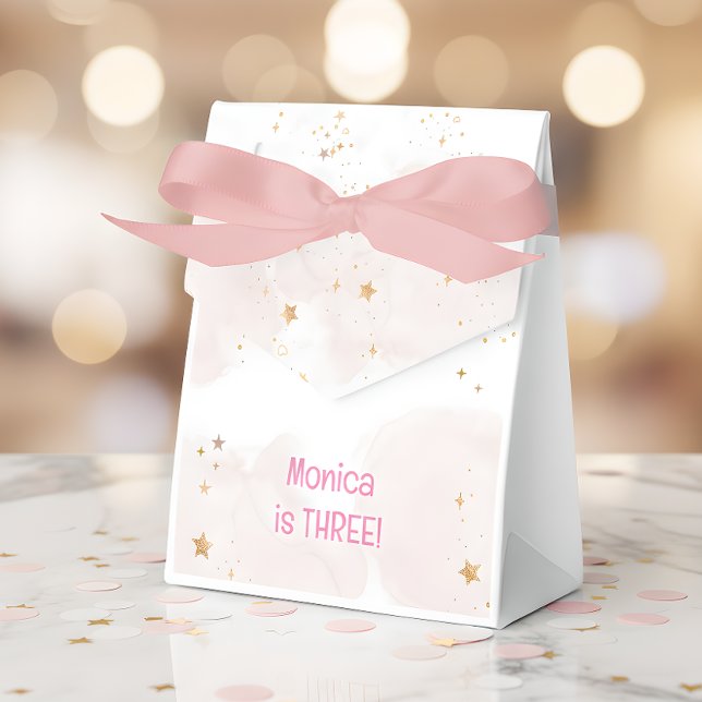 Vitmisk pastellenmajs barns födelsedag presentaskar (Skapare uppladdad)