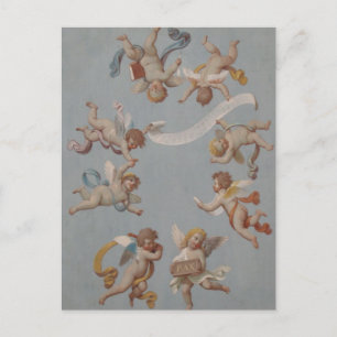 Vitmisk Renaissance Cherub Änglar Vykort