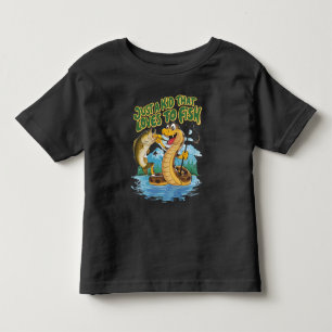 Vitmisk snake och fisk T-Shirt