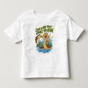 Vitmisk snake och fisk T-Shirt
