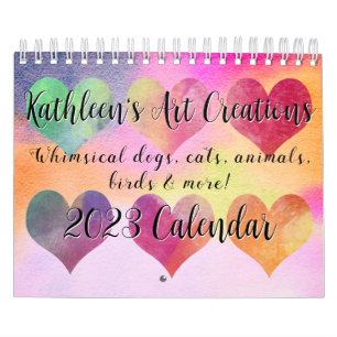 Vitmiskt Hundar, katter, djur, fåglar, litet Kalender