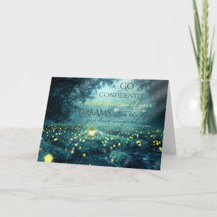 Vitmiskt inspirerande Dreams-citat Kort
