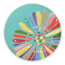 Vitmiskt vattenfärgsfärgsflöde för flera Färg Dais Knopp