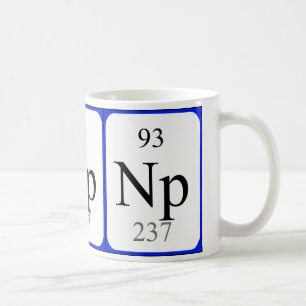 Vitmugg för inslag 93 - Neptunium Kaffemugg