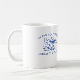 Vitmugg med blåttlogotypen kaffemugg
