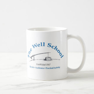 Vitmugg med logotypen kaffemugg