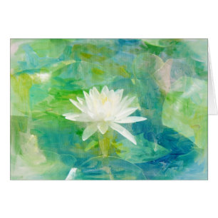Vitnäckrosblommar Hälsningskort