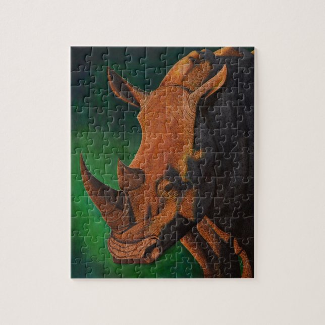 Vitnoshörningpussel Pussel (Vertikal)