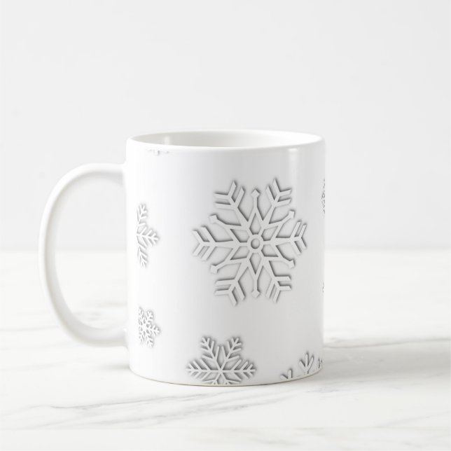 Vitnowflake Kaffemugg (Vänster)