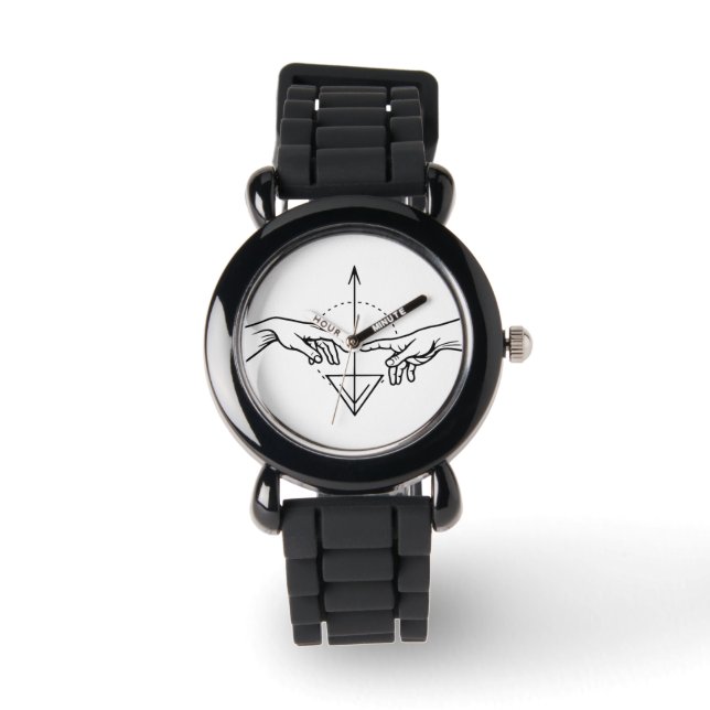 VitOchSvart Armbandsur (Framsida)