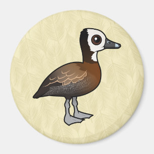 Vitögd Whistling-Anka Magnet