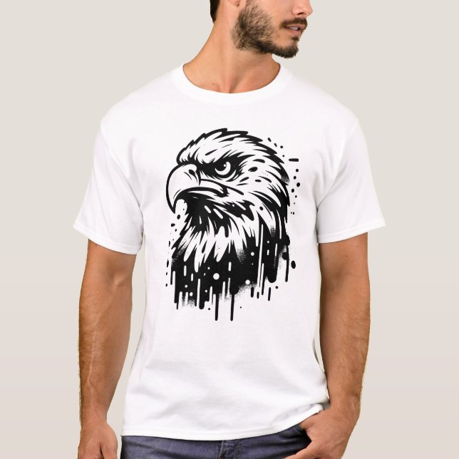 Vitörad havsörn t shirt (Framsida)