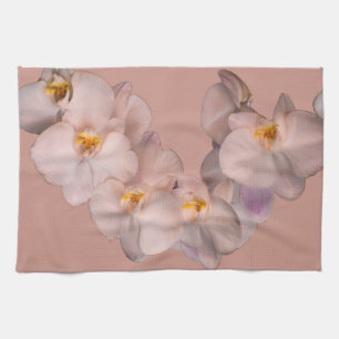 Vitorchid på emblem kökshandduk