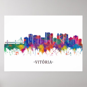 Vitoria Brasilien Skyline Poster