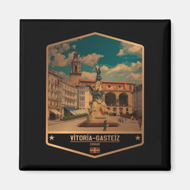 Vitoria-Gasteiz Magnet (Framsidan)
