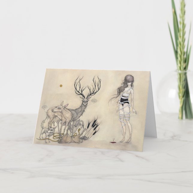 Vitormen - hälsningkort kort (Framsida)