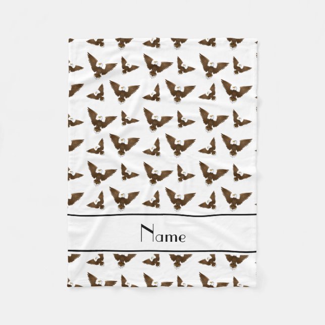 Vitörn personlig namn fleecefilt (Framsidan)