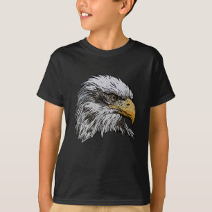 Vitörnig Hök Grafisk Amerikansk Nationell Symbol D T Shirt