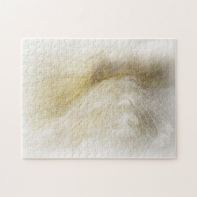 Vitpåfågelpussel Pussel (Horisontell)