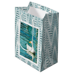 VitPekin anka - naturfoto i reflexioner