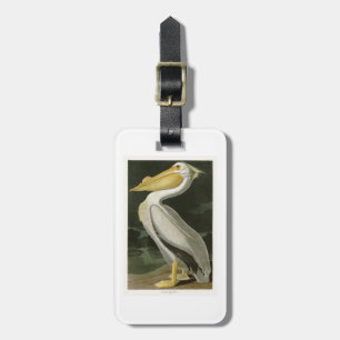 VitpelikanJohn James Audubon fåglar av Amerika Bagagebricka