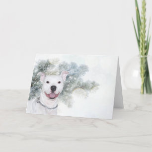 Vitpitbulljul Helgkort