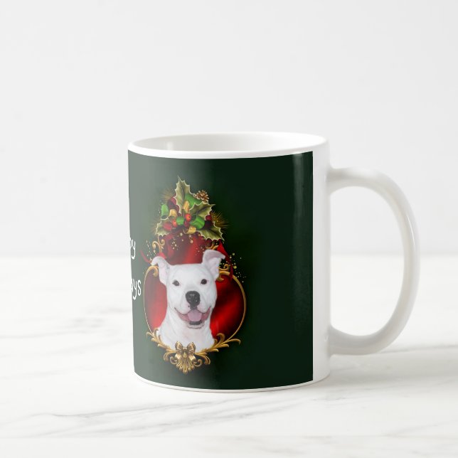 Vitpitbulljul Kaffemugg (Höger)
