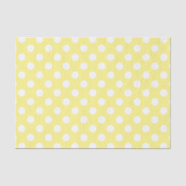 Vitpolka dots på citronen - gult